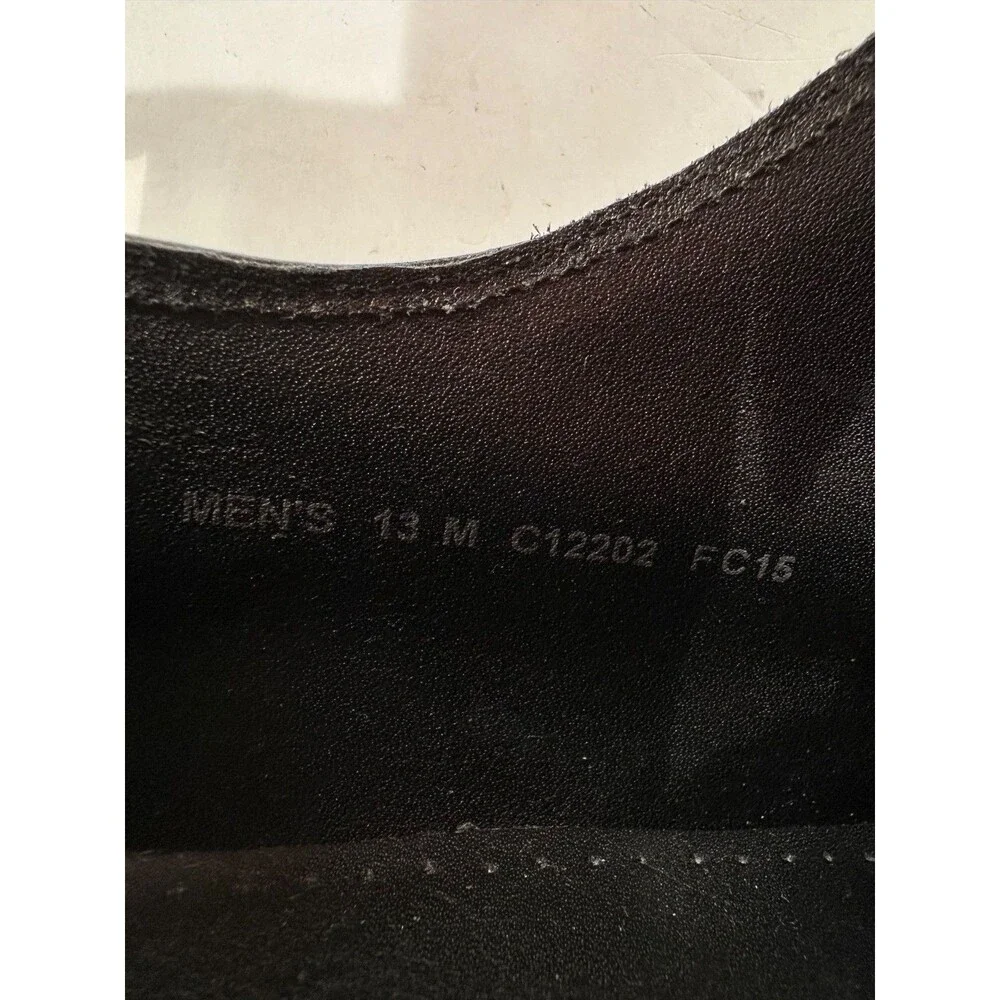 Cole Haan Men's Air Jackson Cap Toe Oxford US 13M Nappa Black Leather, Pre-Owned